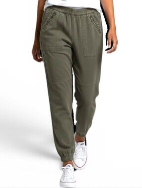 a.n.a Olive Green Utility Jogger Pants Small